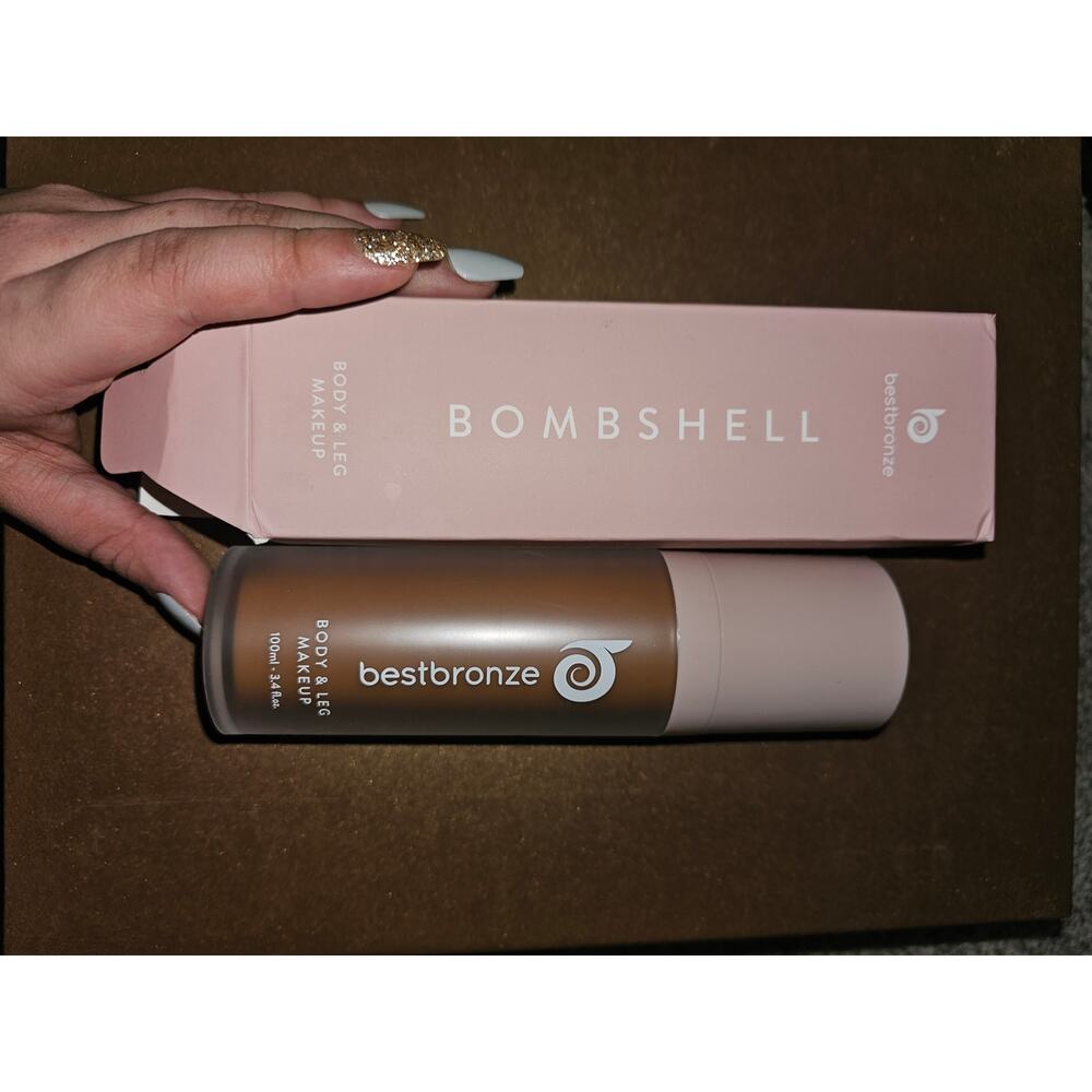 Best Bronze Bombshell Body & Leg Makeup - Waterproof (NC58 Deep Rich Brown)